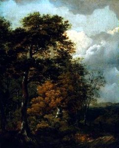 Landscape with a Peasant on a Path circa