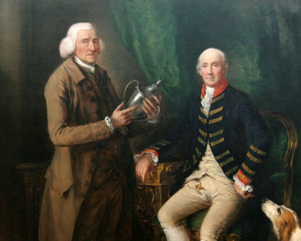 William Anne Hollis, Fourth Earl of Essex, Presenting a Cup to Thomas Clutterbuck of Watford