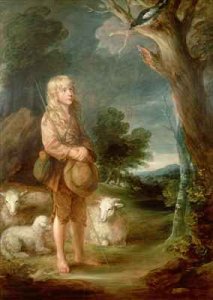 Shepherd boy listening to a magpie