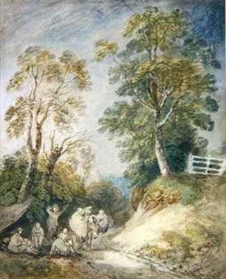 Wooded Landscape with Gypsy Encampment