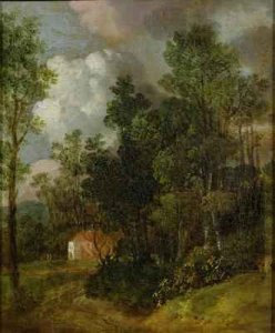 Wooded Landscape with Country House and Two Figures