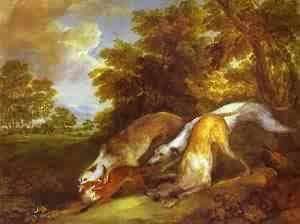 Dogs Chasing A Fox 1784-1785