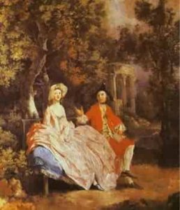 Self Portrait With His Wife Margaret 1746-47