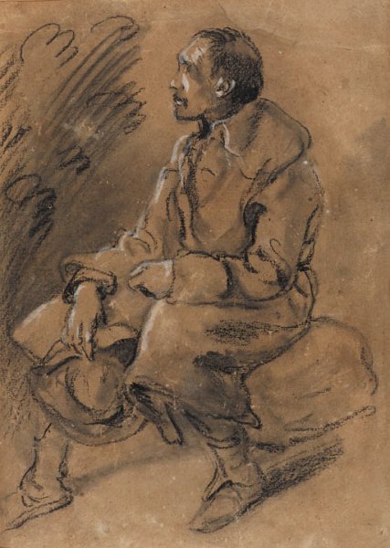 Study of a rustic figure