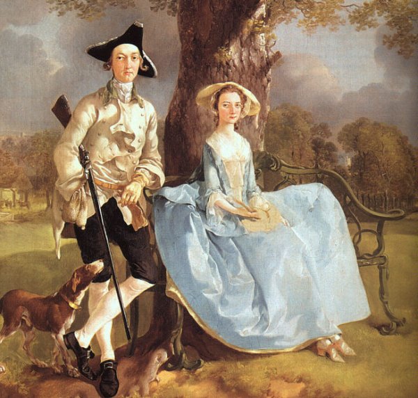 Mr and Mrs Andrews (detail) 1750