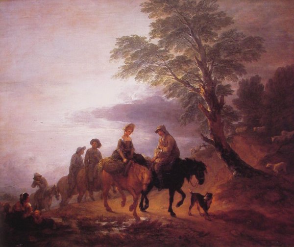 Peasants Going to Market in the Early Morning