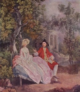 Conversation in a Park c. 1740