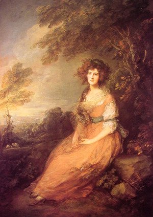 Thomas Gainsborough - Mrs Sheridan
