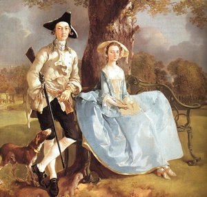 Thomas Gainsborough - Mr and Mrs Andrews (detail) 1750